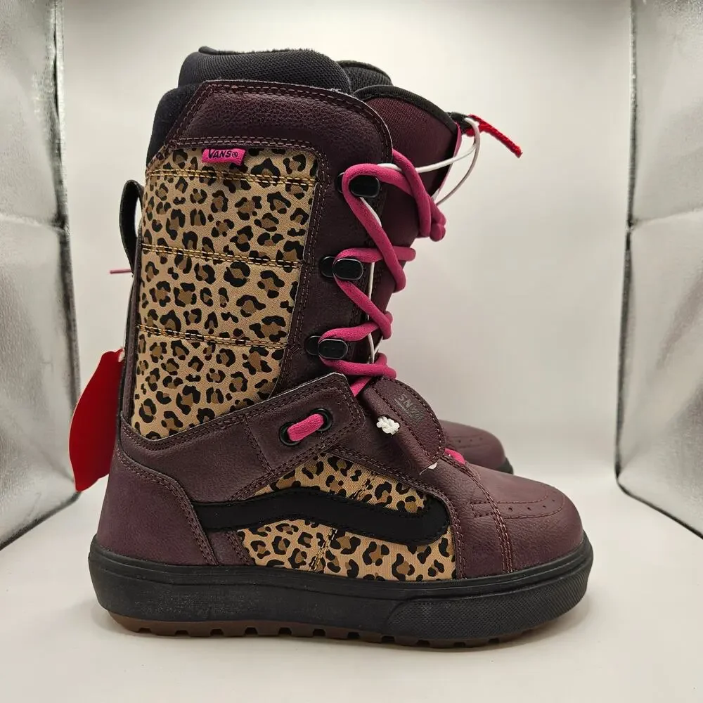 VANS WOMEN'S 8 RARE HI STANDARD OG SNOWBOARD BOOTS PORT ROYALE/LEAPARD NWOB 2021